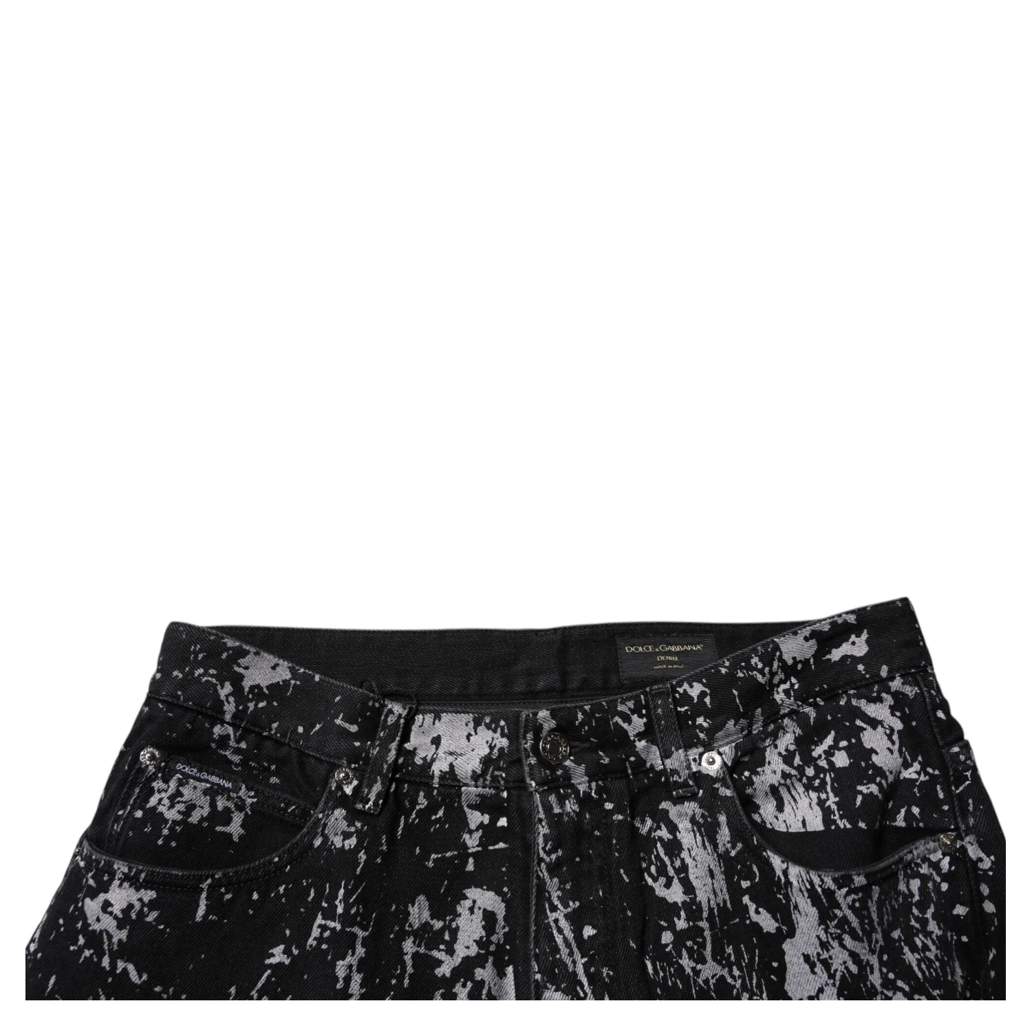 Black Tie Dye Cotton Straight Men Denim Jeans