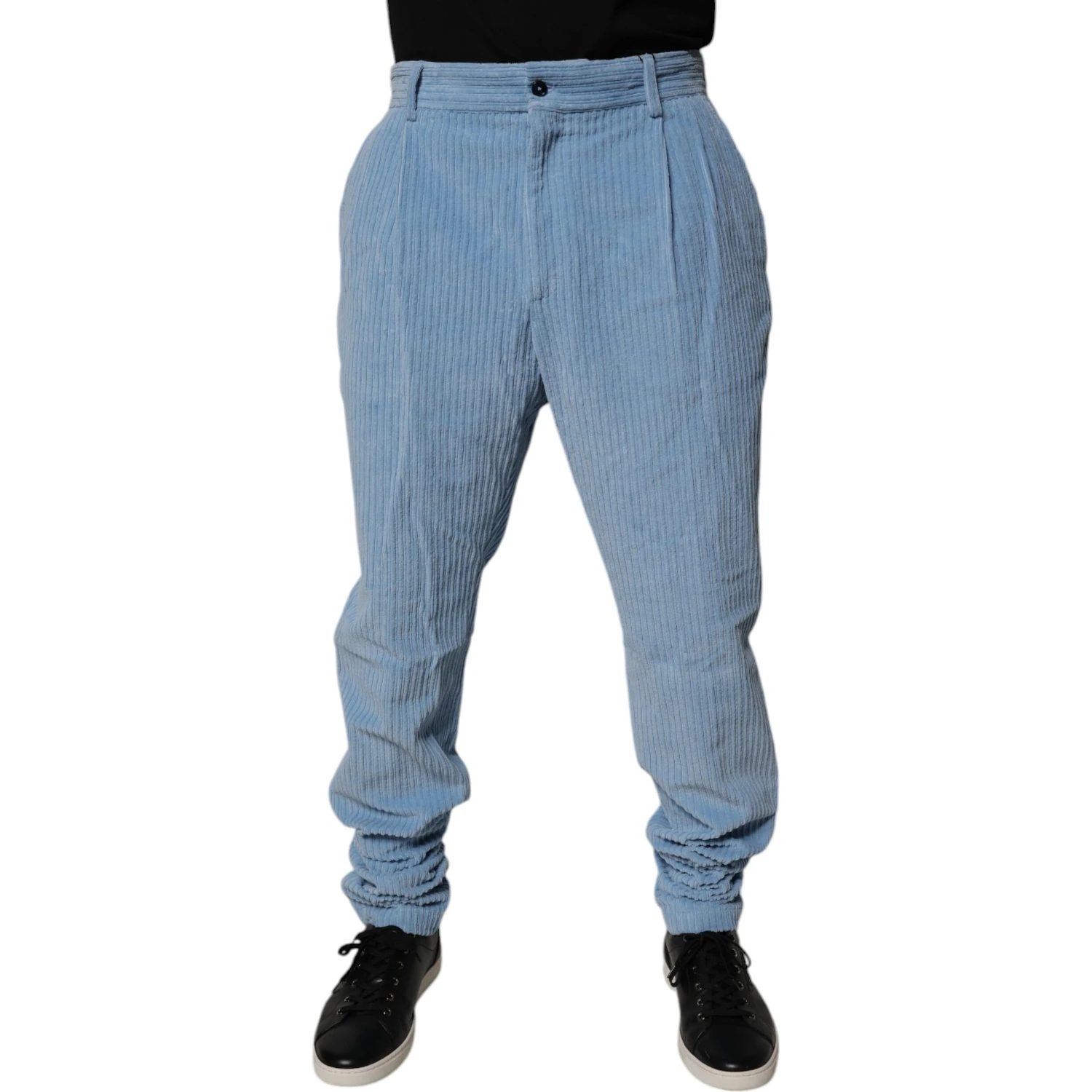 Light Blue Corduroy Cotton Skinny Denim Jeans