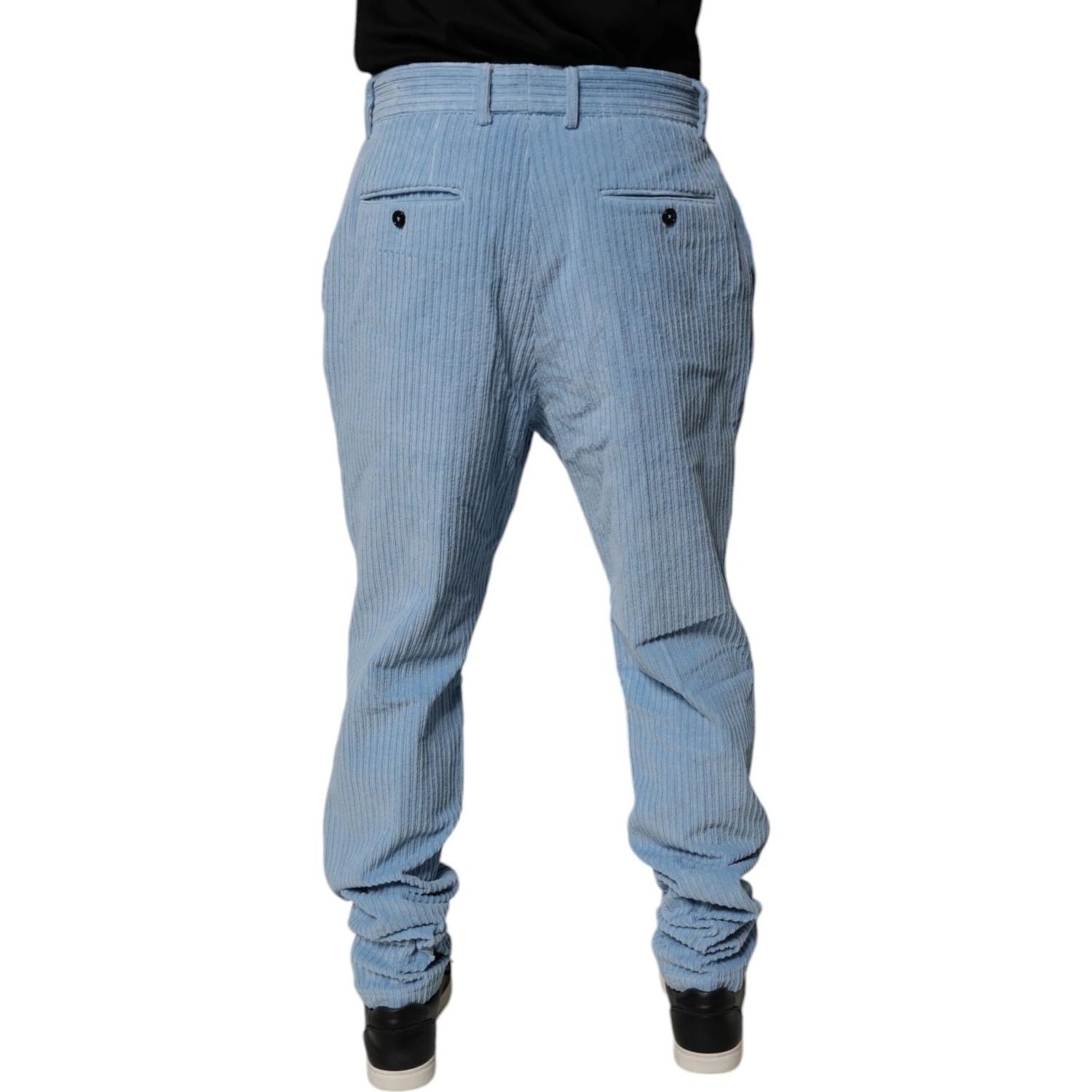 Light Blue Corduroy Cotton Skinny Denim Jeans
