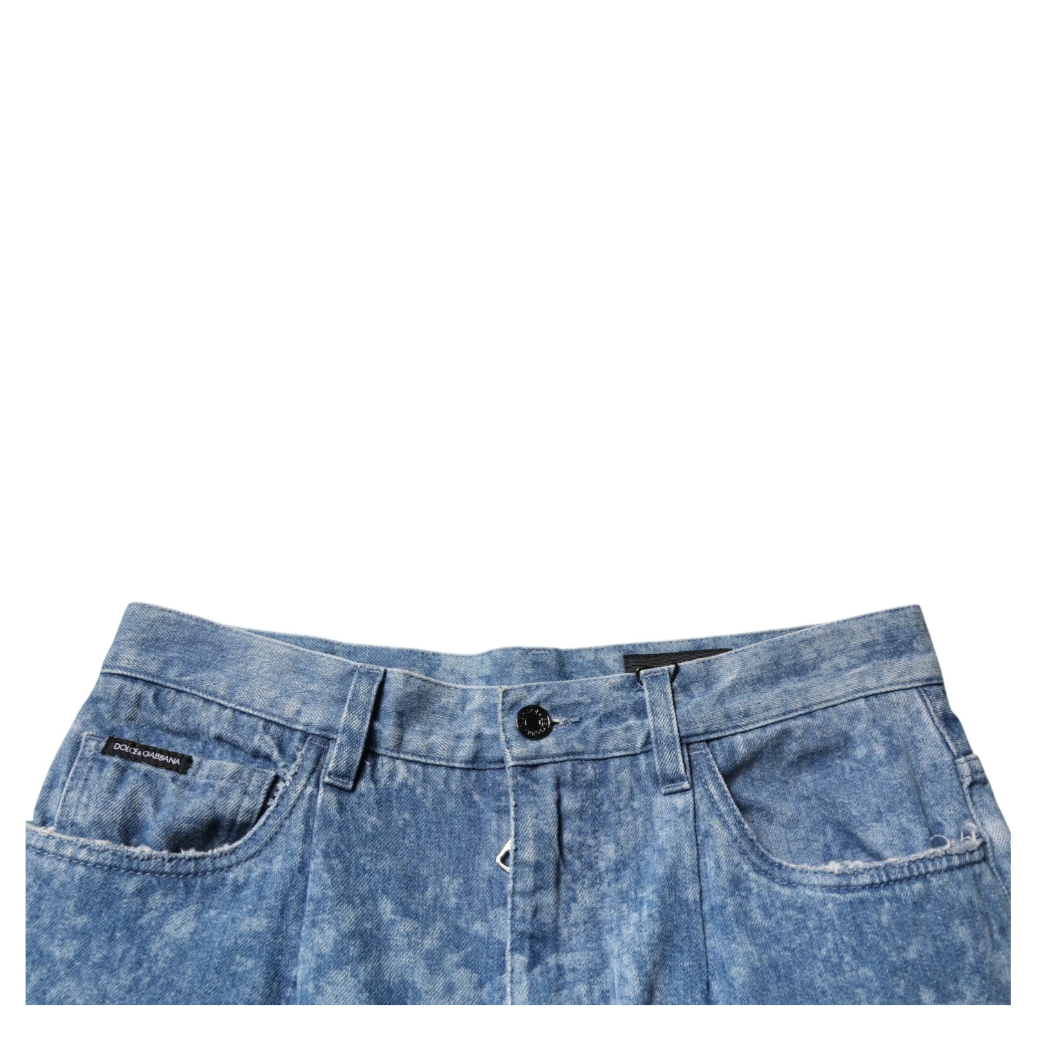 Blue Tie Dye Cotton Skinny Men Denim Jeans