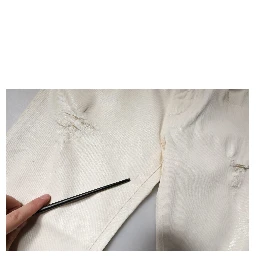 Off White Cotton Stretch Skinny Denim Jeans