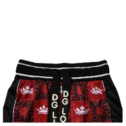 Red Crown Logo Monogram Men Sweatpants Pants