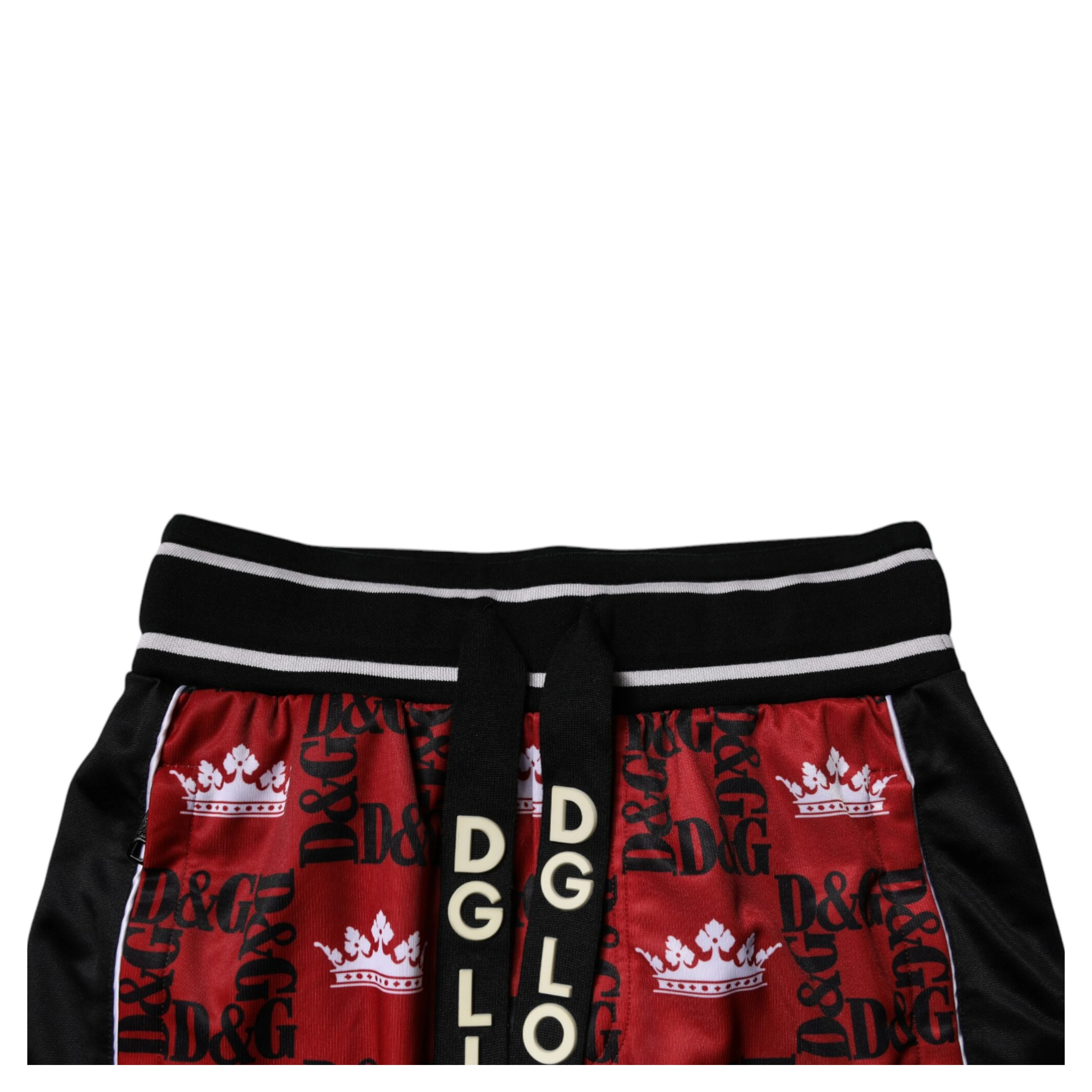 Red Crown Logo Monogram Men Sweatpants Pants