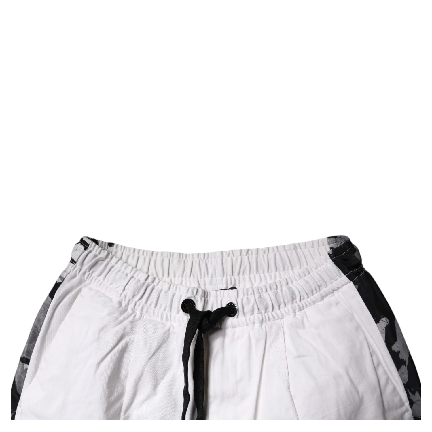 White Cotton Cargo Jogger Sweatpants Pants