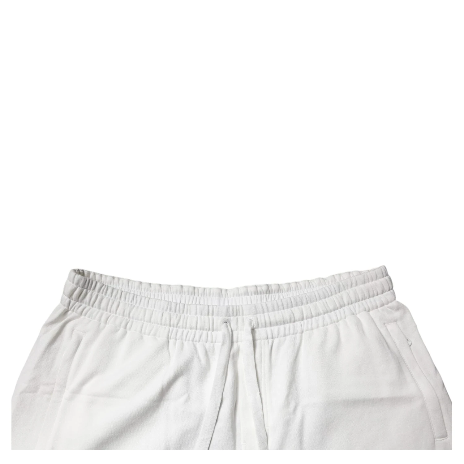 White Cotton Sweatshorts Men Bermuda Shorts