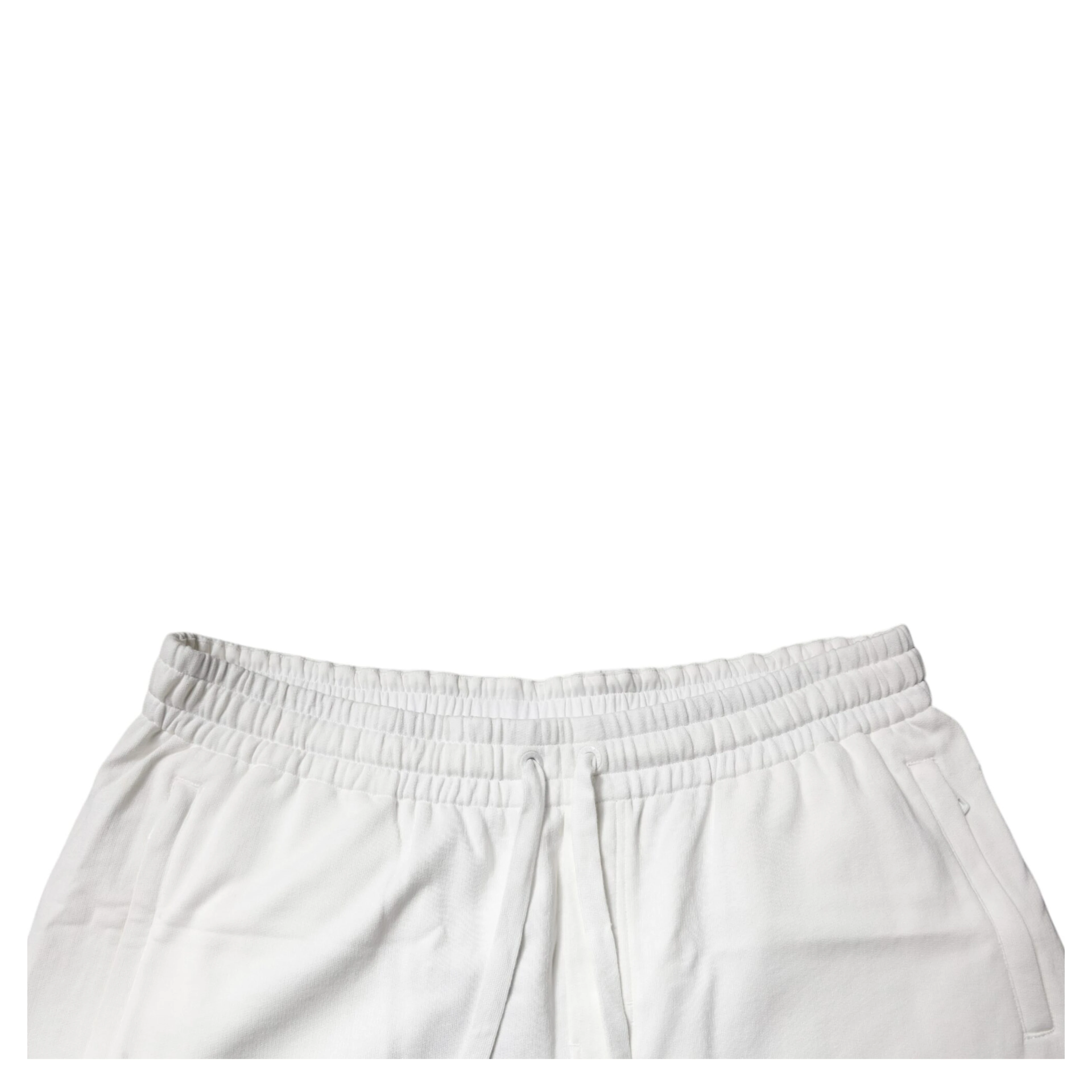 White Cotton Sweatshorts Men Bermuda Shorts