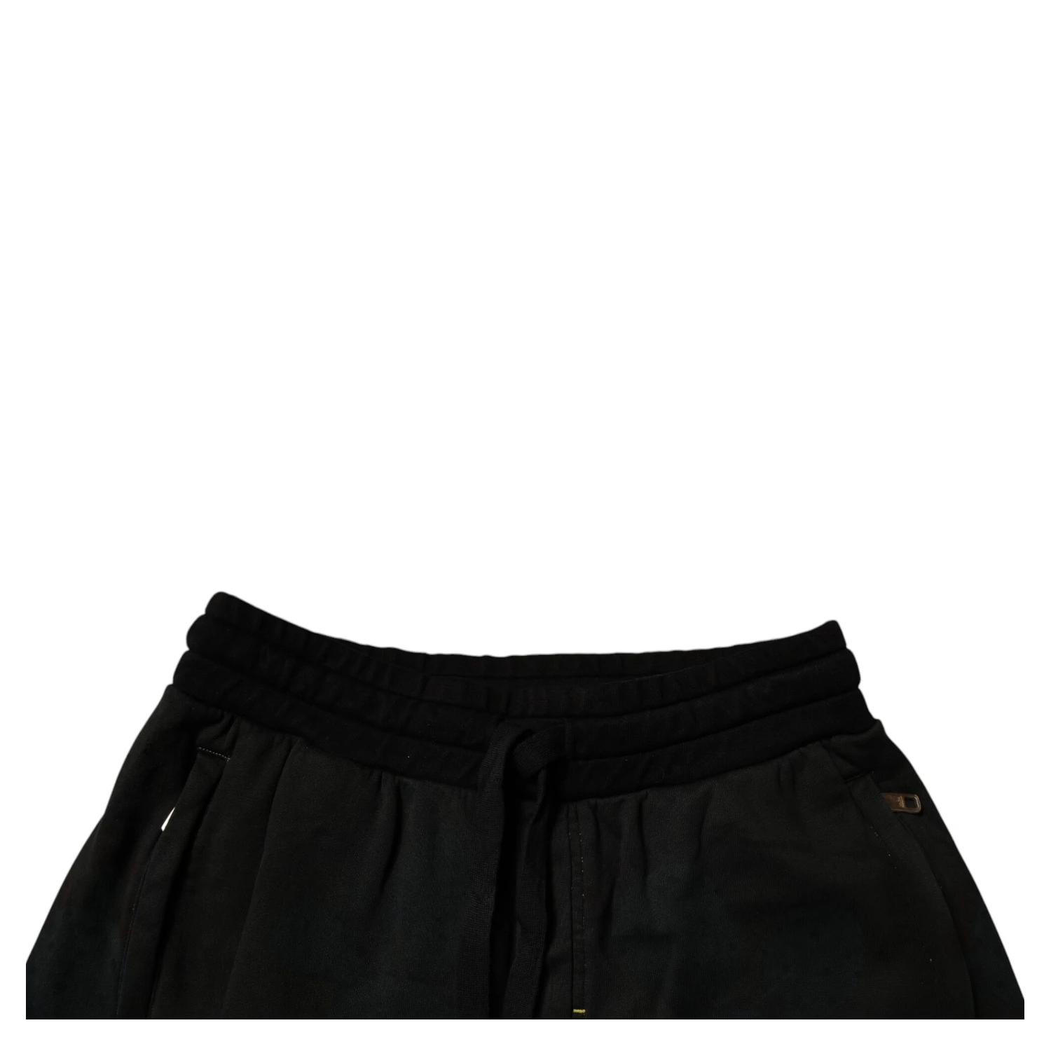 Black Cotton Sweatshorts Men Bermuda Shorts