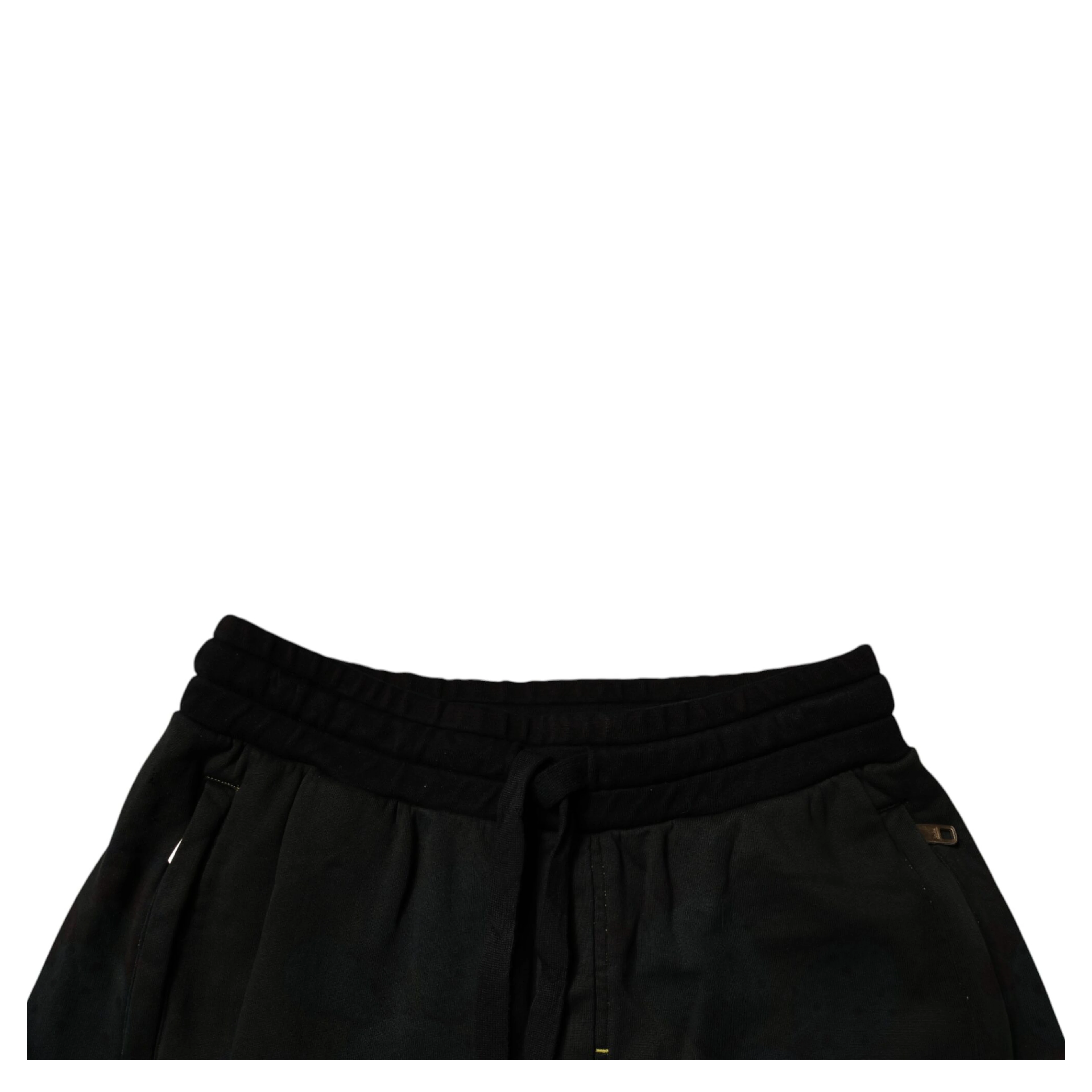 Black Cotton Sweatshorts Men Bermuda Shorts