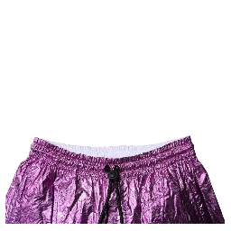 Metallic Pink Purple Two Tone Bermuda Shorts
