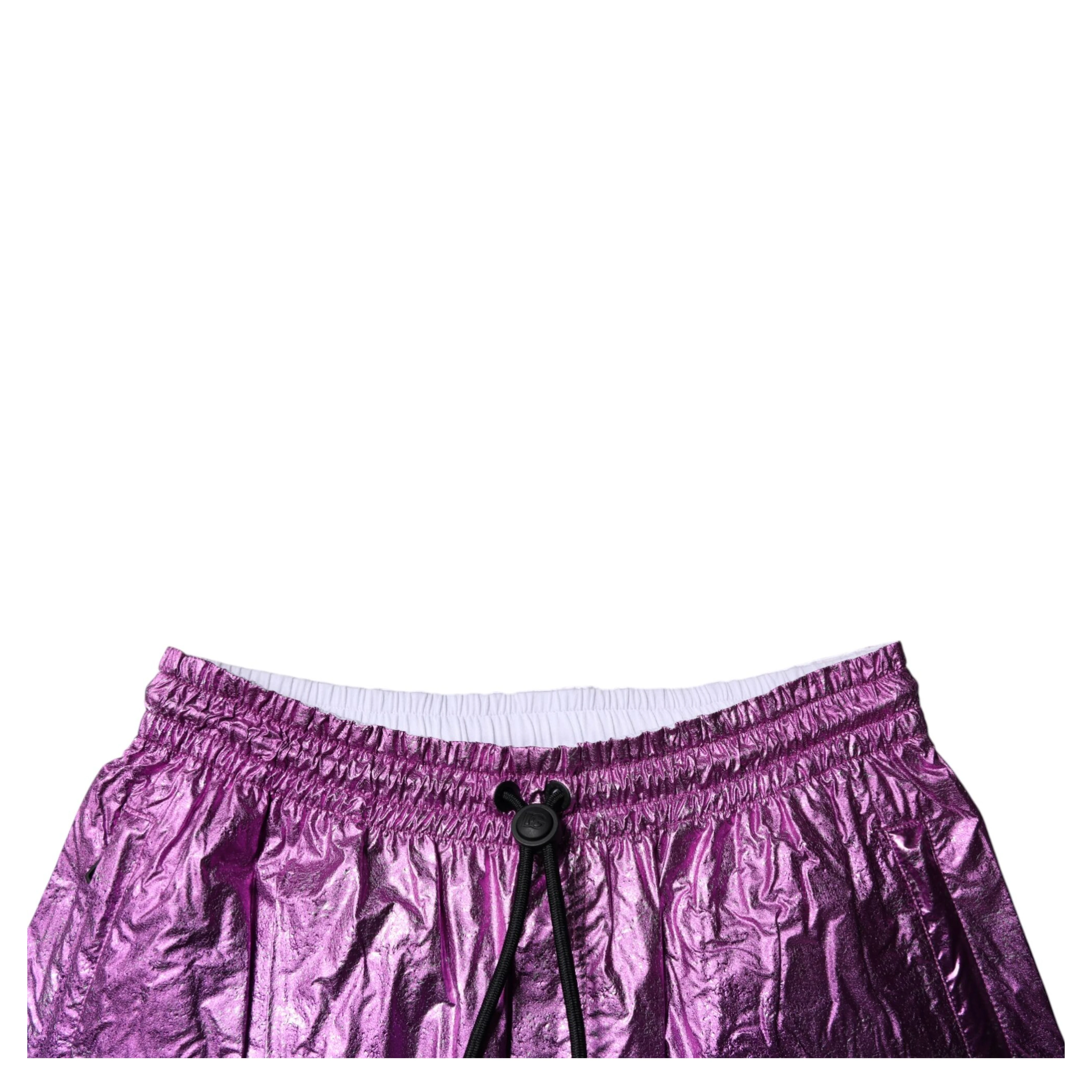 Metallic Pink Purple Two Tone Bermuda Shorts