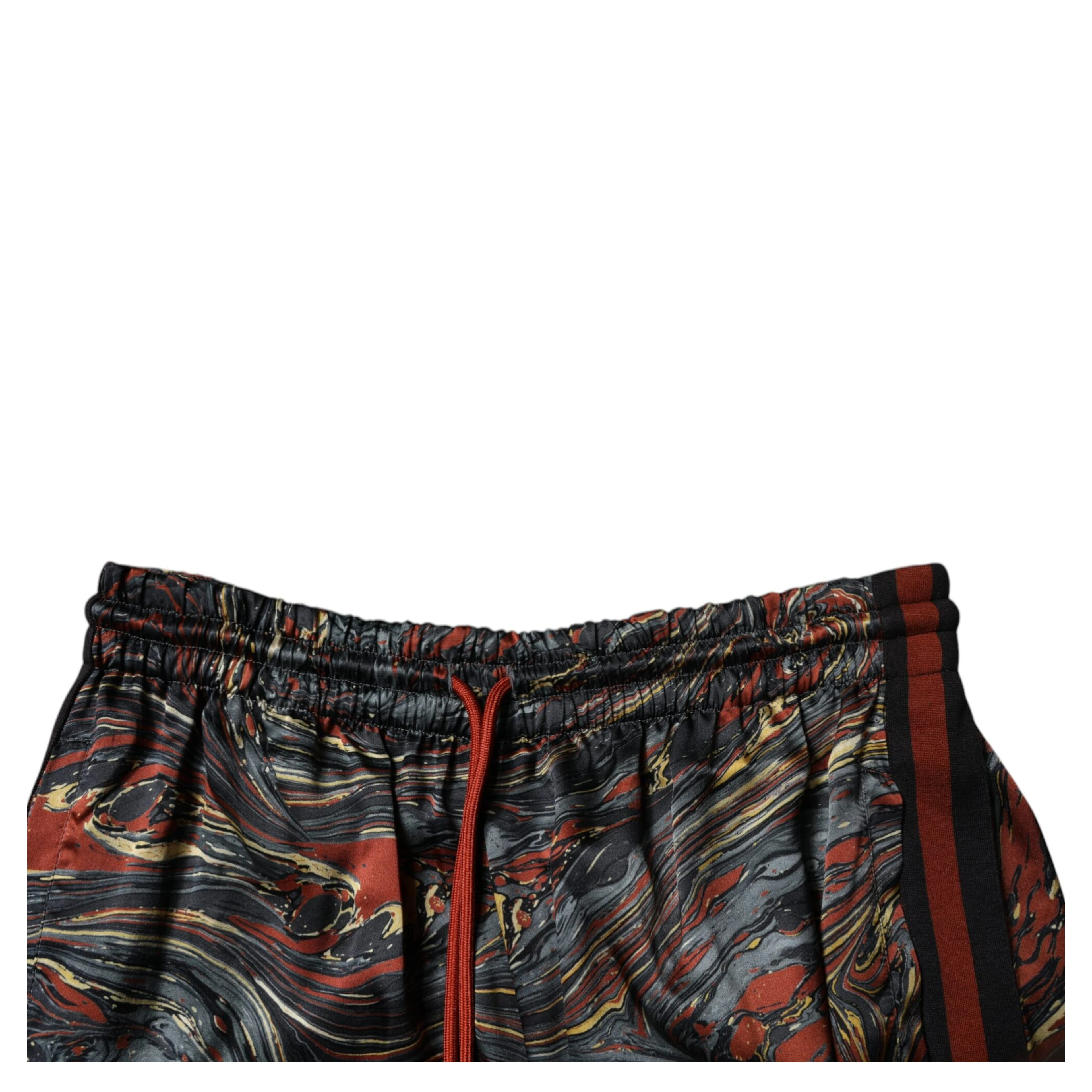Multicolor Marble Print Trouser Bermuda Shorts