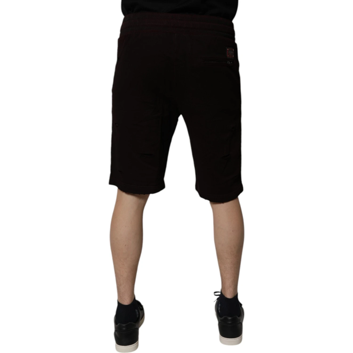 Maroon Cotton Sweatshorts Men Bermuda Shorts
