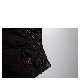 Maroon Cotton Logo Plaque Men Bermuda Shorts