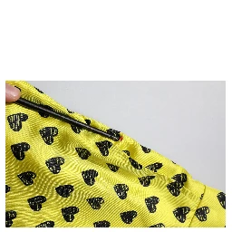 Green Silk Heart Print Bermuda Shorts