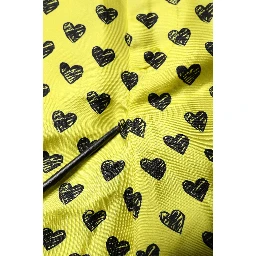 Green Silk Heart Print Bermuda Shorts