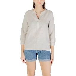 Beige Linen Blouse