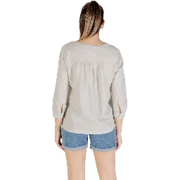 Beige Linen Blouse