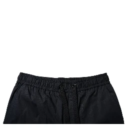 Black Cotton Sweatshorts Men Bermuda Shorts