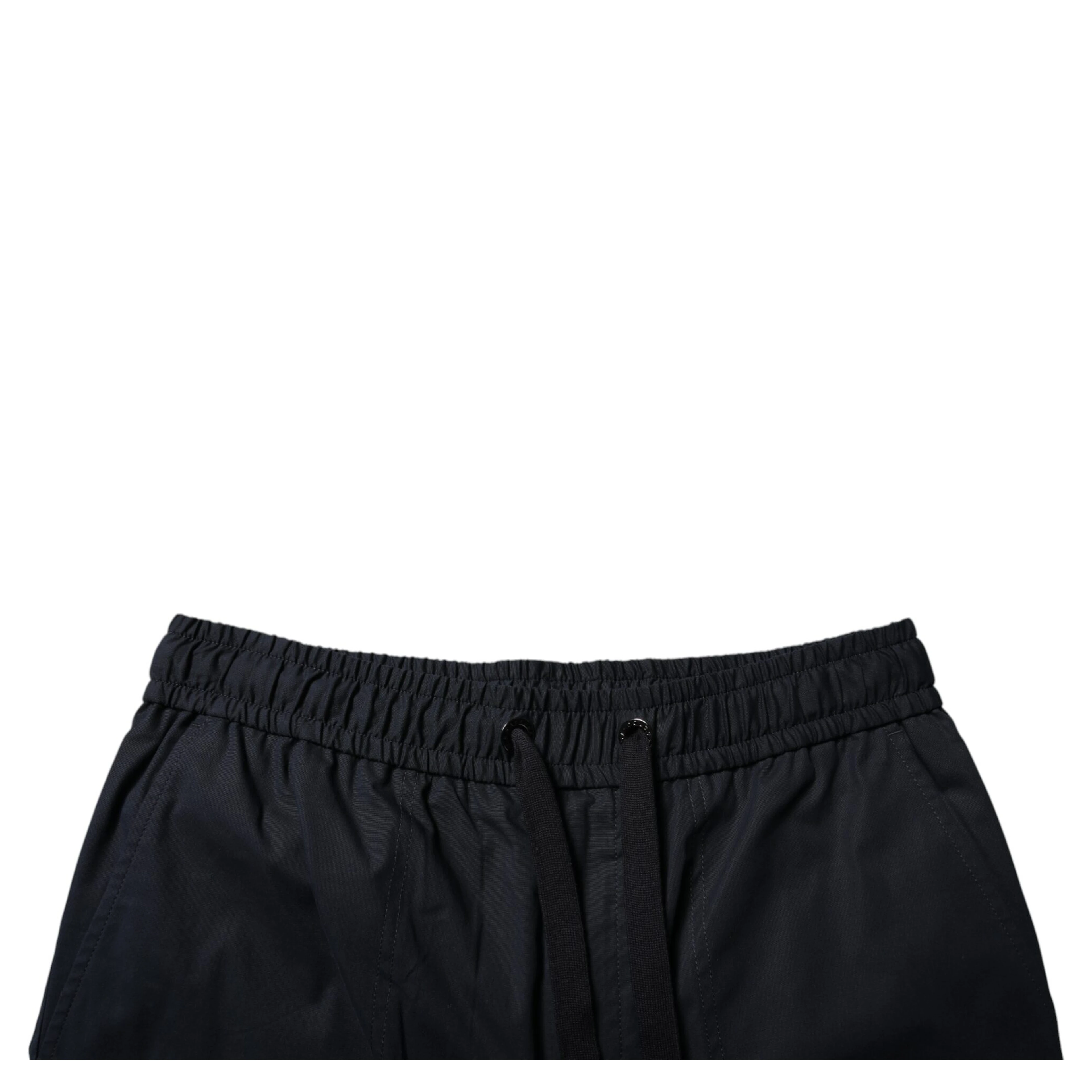 Black Cotton Sweatshorts Men Bermuda Shorts