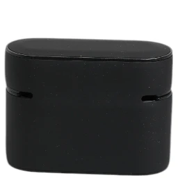 Black Orange Silicone Embossed Logo Airpods Case