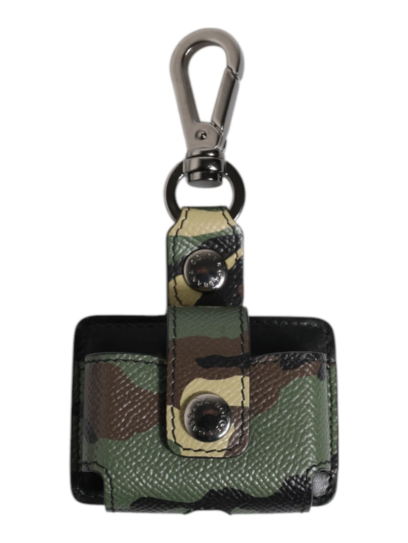 Multicolor Camouflage Leather Airpods Case