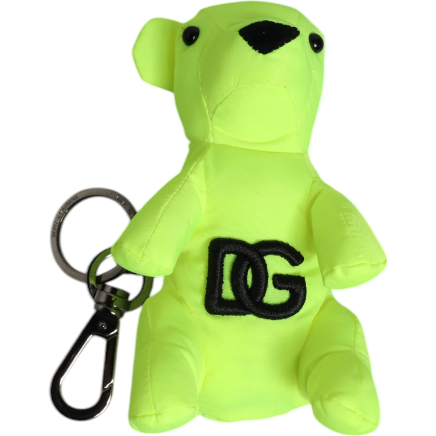 Green Bear Embroidered Logo Keychain Clasp Keyring