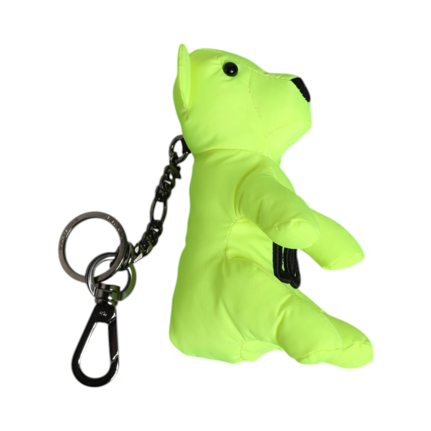 Green Bear Embroidered Logo Keychain Clasp Keyring