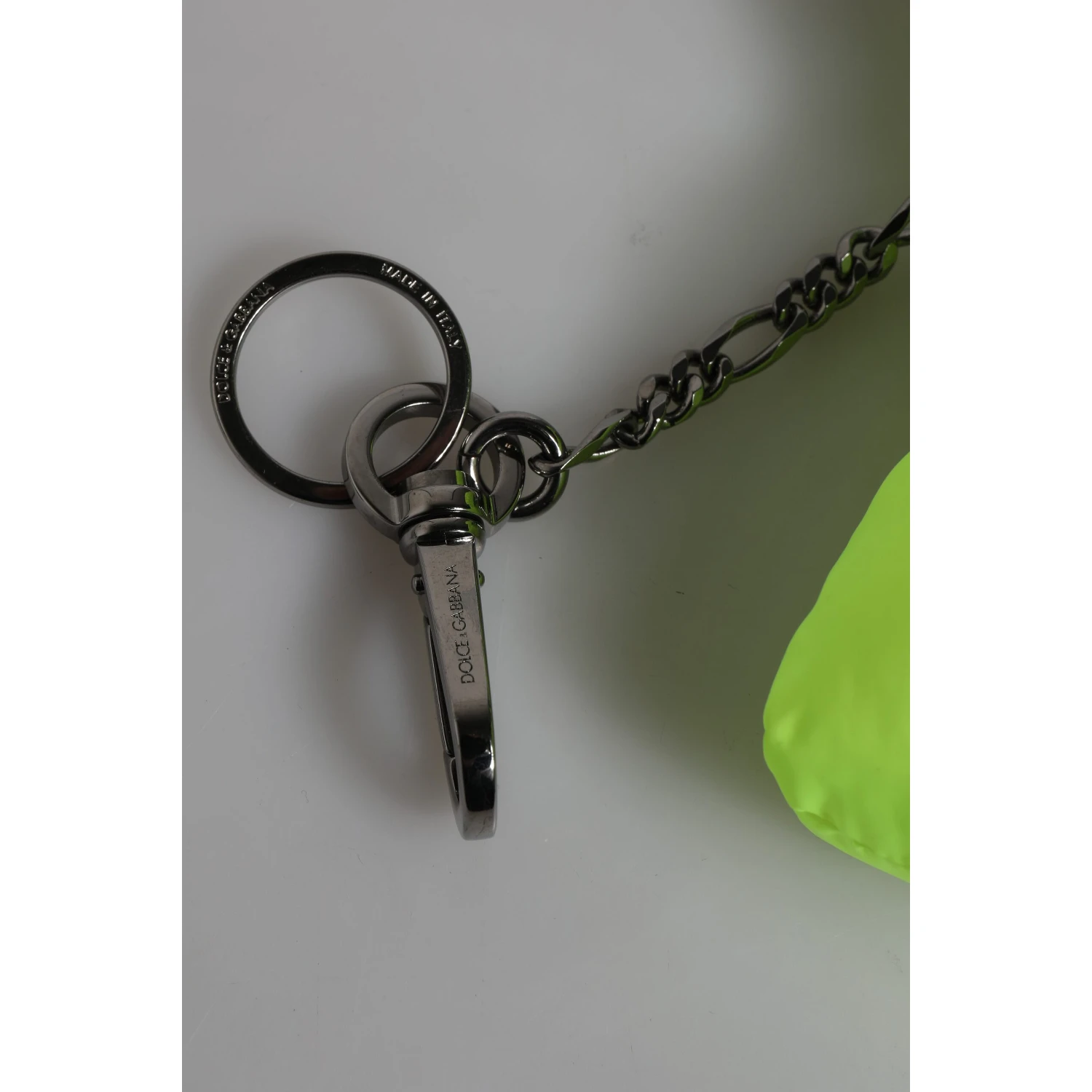 Green Bear Embroidered Logo Keychain Clasp Keyring