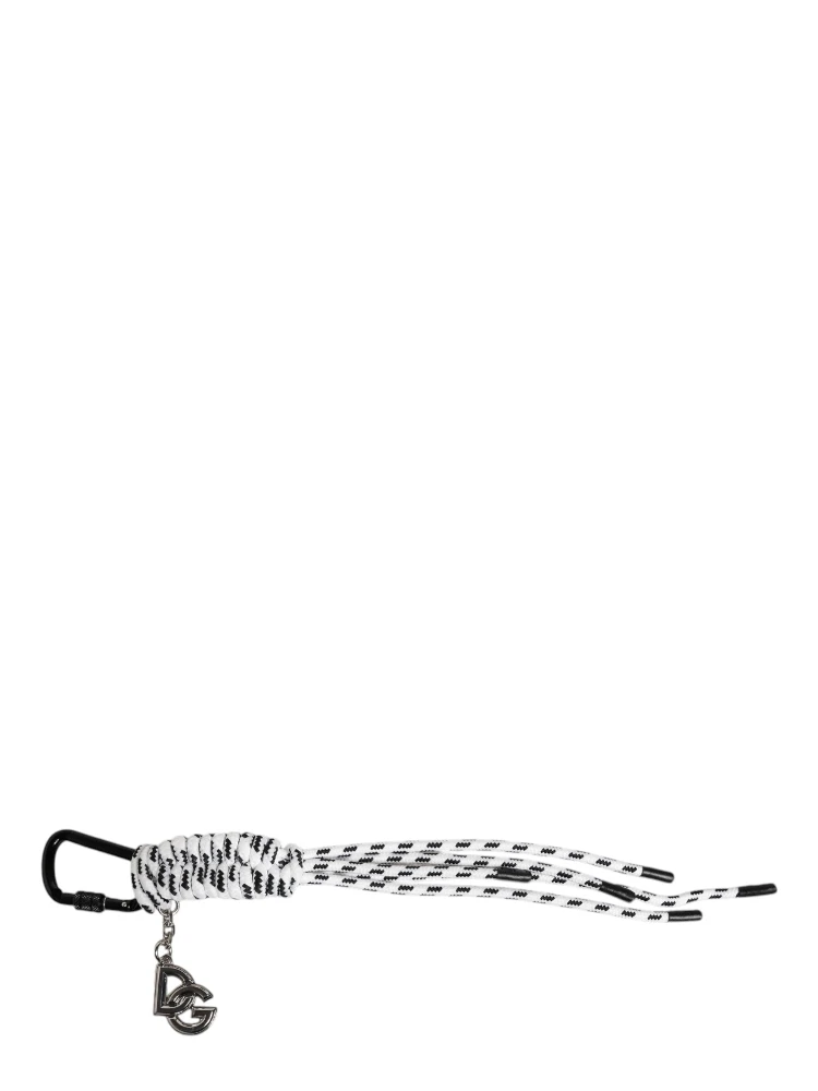 Multicolor Tape String DG Logo Keychain Polyester Keyring alternative