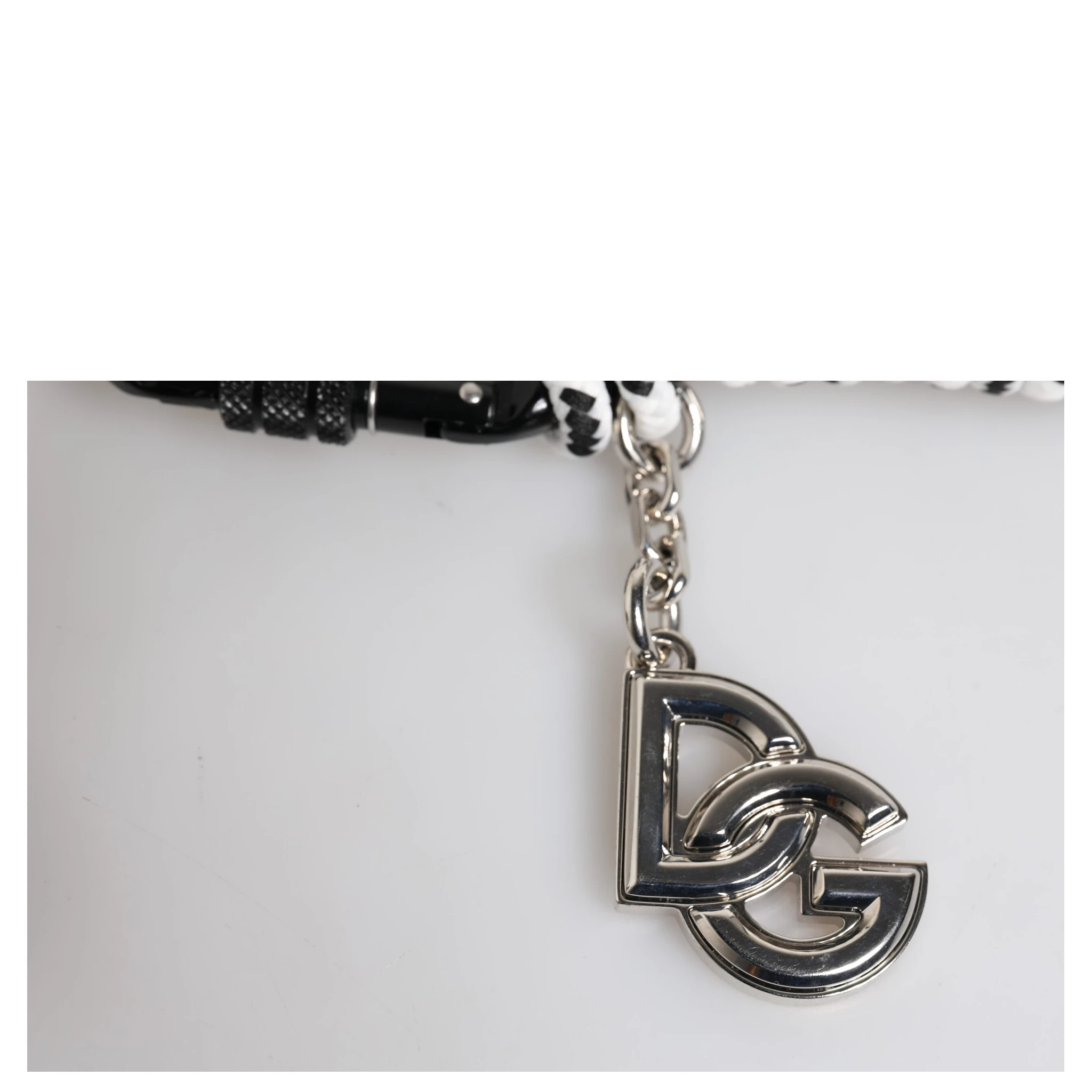 Multicolor Tape String DG Logo Keychain Polyester Keyring