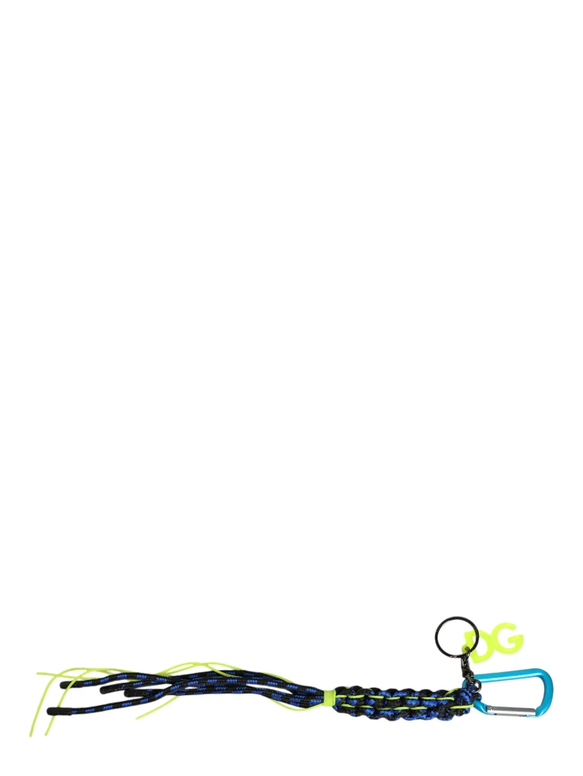 Multicolor Tape String DG Logo Keychain Polyester Keyring