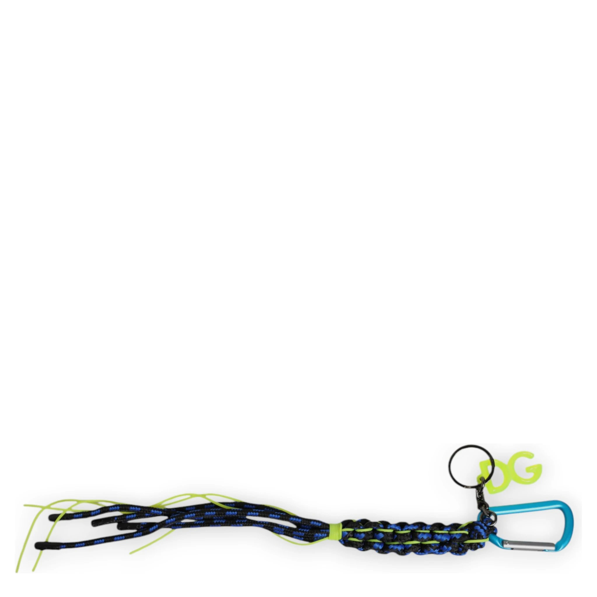 Multicolor Tape String DG Logo Keychain Polyester Keyring