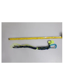 Multicolor Tape String DG Logo Keychain Polyester Keyring