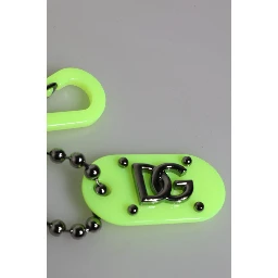 Green Springy Key Holder DG Logo Men's Keychain Keyring