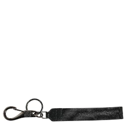 Black White DG Logo Silver Men Keychain Polyester Keyring