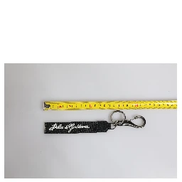 Black White DG Logo Silver Men Keychain Polyester Keyring