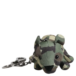 Multicolor Camouflage Animal Silhouette Keychain Keyring