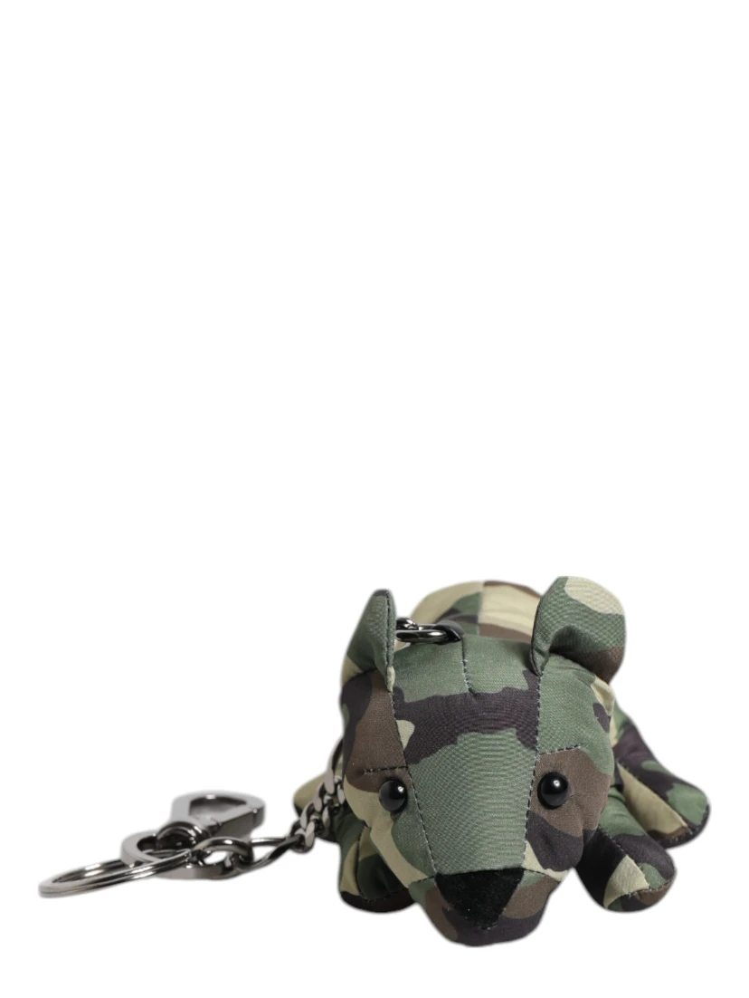 Multicolor Camouflage Animal Silhouette Keychain Keyring