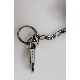Red Black Polyester Animal Silhouette Keychain Keyring