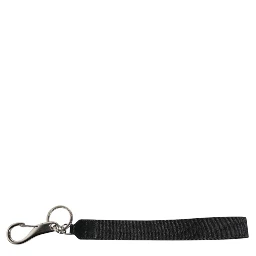 Black Nylon Logo DG Crown Men's Holder Keychain Keyring
