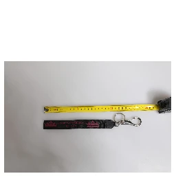 Black Nylon Logo DG Crown Men's Holder Keychain Keyring