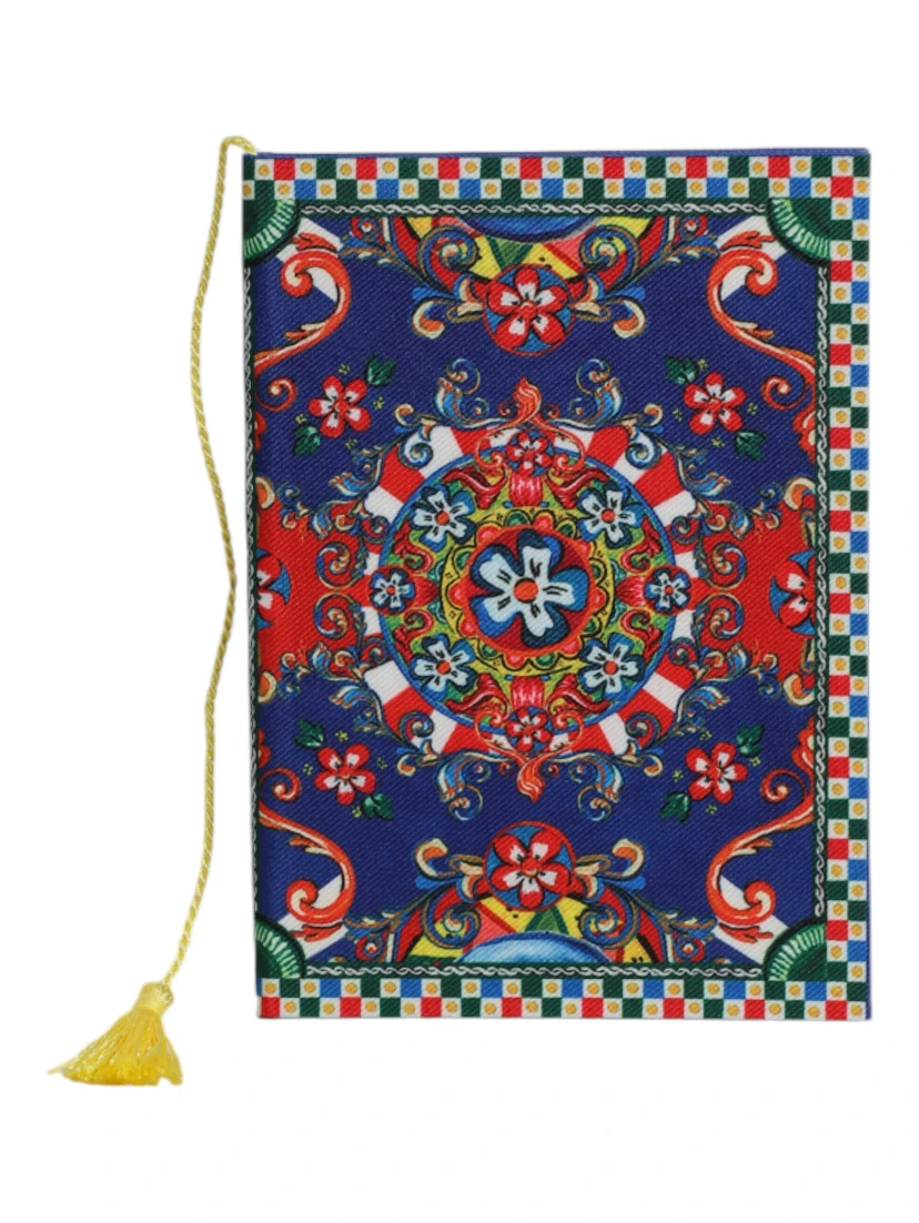 Multicolor Polyester Carretto Siciliano Print Notebook