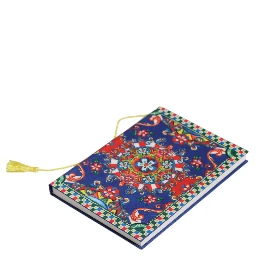 Multicolor Polyester Carretto Siciliano Print Notebook