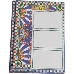 Multicolor Carretto Siciliano Envelope Post Card Holder