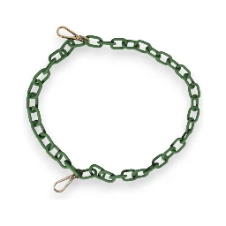 Green Plexy Acrylic Chunky Gold Hardware Wallet Chain