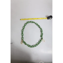 Green Plexy Acrylic Chunky Gold Hardware Wallet Chain