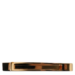 Gold Tone Brass Logo Branded Tie Clip Bar