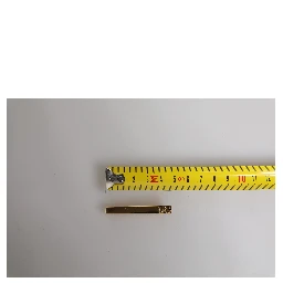 Gold Tone Brass Logo Branded Tie Clip Bar