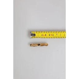 Black Sapphire Gold Tone Brass Tie Clip Bar