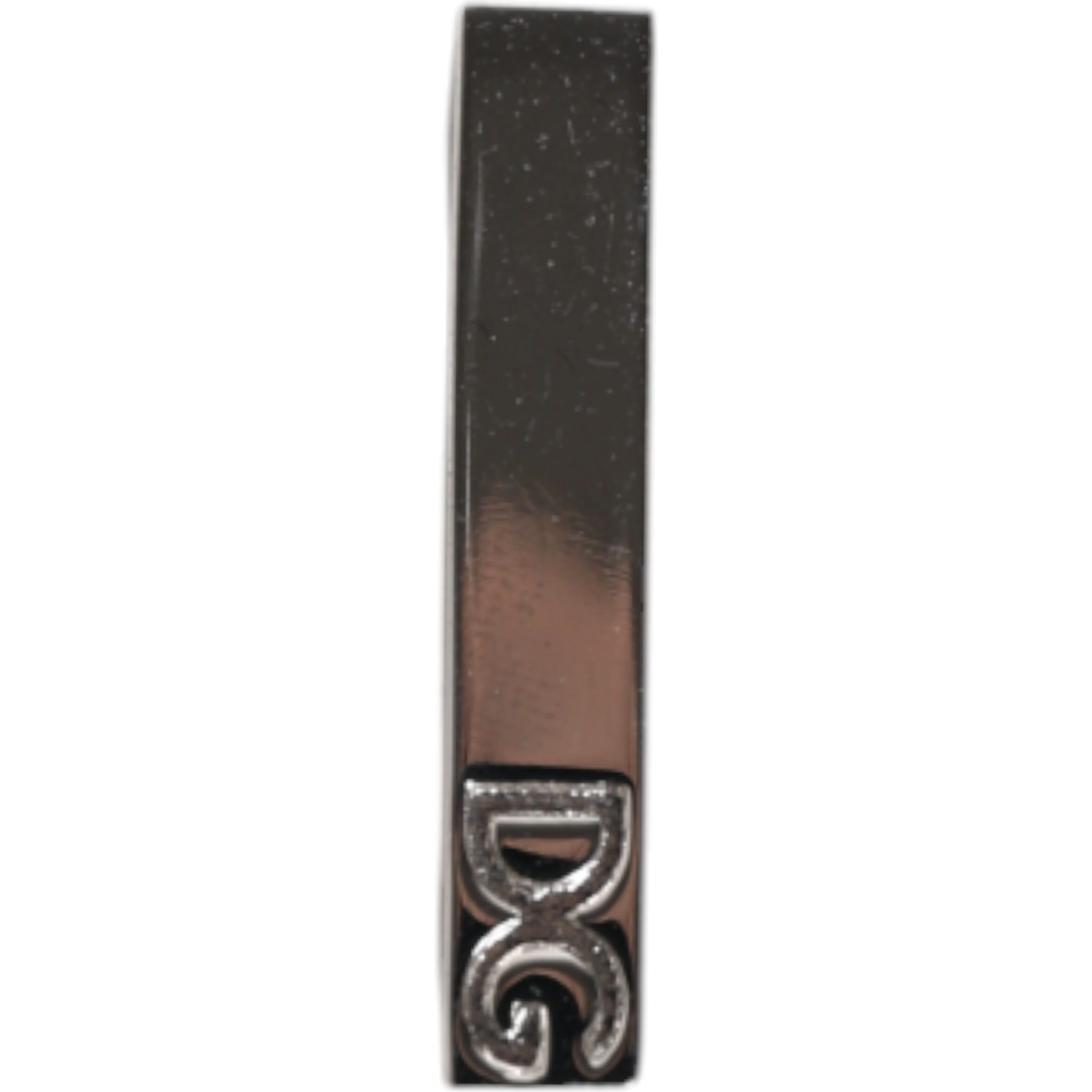 Silver Tone Brass Logo Branded Tie Clip Bar